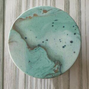 BUNDLE 10/$5 Cell Phone Grip GREEN PEACH MARBLE